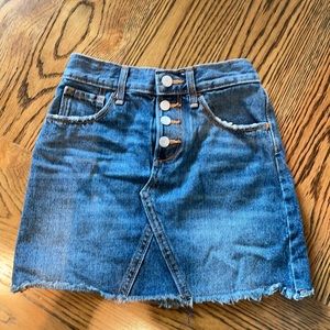 Jean skirt - button fly - like new condition